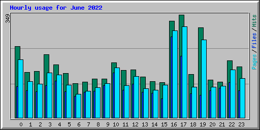 Hourly usage for June 2022