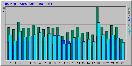 Hourly usage for June 2024